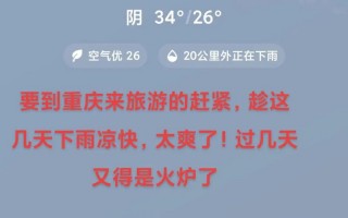重庆明天天气预报：详细分析与出行建议