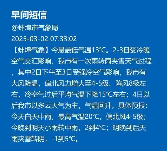 蚌埠天气预报详解:气候特征与生活指南-第1张图片-123天气 蚌埠天气预报详解:气候特征与生活指南-第1张图片-123天气